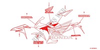 EMBLEM/STREIFEN (CBR250R'12/RA'12 3AC) für Honda CBR 250 R ABS TRICOLOR 2012