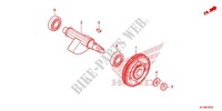 AUSGLEICHSWELLE für Honda CBR 250 R ABS RED 2012
