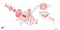 KURBELWELLE/KOLBEN für Honda CBR 250 R ABS RED 2012