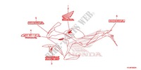 EMBLEM/STREIFEN (AC,CM,2AC,2CM) für Honda CBR 250 R RED 2011
