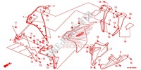 MITTLERER WINDLAUF/UNTERER WINDLAUF für Honda CBR 250 R RED 2011