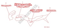 EMBLEM/STREIFEN (F3S) für Honda CB 400 SUPER FOUR ORANGE 1995