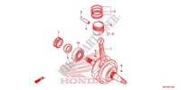 KURBELWELLE/KOLBEN für Honda CRF 150 F 2012
