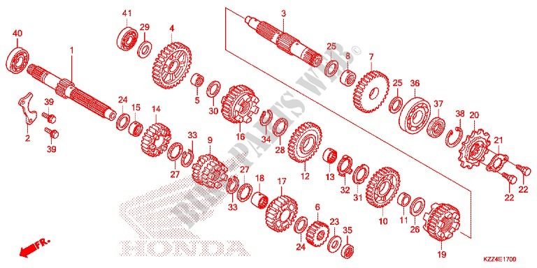 GETRIEBE für Honda CRF 250 L 2014