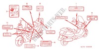 WARNETIKETT (FSC6002/A3/A4/D3/D4) für Honda SILVER WING 600 2002