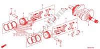 KURBELWELLE/KOLBEN für Honda SILVER WING 600 ABS 2013