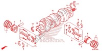KURBELWELLE/KOLBEN für Honda F6B 1800 BAGGER DELUXE 2AC 2013