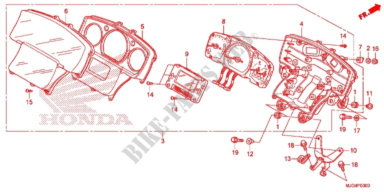 KOMBIINSTRUMENT für Honda F6B 1800 BAGGER DELUXE 2AC 2013