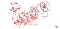 HINTERRAD BREMSTROMMEL für Honda TRX 250 FOURTRAX RECON Standard 2008