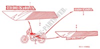 EMBLEM/STREIFEN (3) für Honda CB 125 T 1995