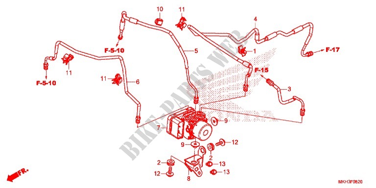 VORDERRADBREMSE/ABS MODULATOR für Honda X ADV 750 L 2017