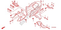 KOTFLUEGEL, HINTEN für Honda EX5 DREAM 100, Kick start 2012