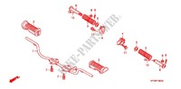 STUFE/PEDAL für Honda EX5 DREAM 100, Kick start 2012
