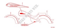 EMBLEM/STREIFEN (VT400C/CA) für Honda VT 400 SHADOW CLASSIC ABS 2014