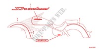 EMBLEM/STREIFEN (VT750C/CA/CS) für Honda SHADOW VT 750 AERO C-ABS 2013