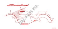 EMBLEM/STREIFEN (VT750C/CA/CS) für Honda SHADOW VT 750 AERO C-ABS 2014