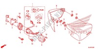 SEITENABDECKUNG/TANKABDECKUNG für Honda SHADOW VT 750 AERO C-ABS RED 2015