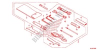 WERKZEUGE/BATTERIEGEHAEUSE für Honda SHADOW VT 750 AERO C-ABS RED 2015