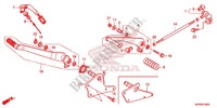 STUFE/PEDAL für Honda VT 1300 C FURY ABS RED 2017