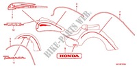 EMBLEM/STREIFEN (VTX1800R/S/T/N'06) für Honda VTX 1800 R Black crankcase, Chromed forks cover, Radiato chrome side cover 2006