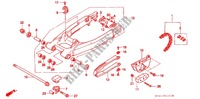 SCHWINGE/KETTENGEHAEUSE für Honda XR 250 R 2000