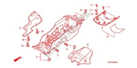 KOTFLÜGEL HINTEN für Honda CBR 1000 RR FIREBLADE TRICOLOUR 2011