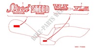 EMBLEM/STREIFEN für Honda STEED 400 VLS 1998