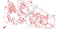 BREMSZANGE VORNE (CB750F2N/T/1 CB750F4/5) für Honda CB 750 RED 2000
