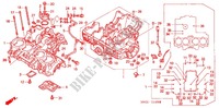 KURBELGEHAEUSE/OELPUMPE für Honda CB 750 RED 2000