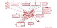 WARNETIKETT(1) für Honda CB 900 F 919 2003