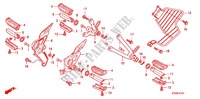 FUßRASTE (2) für Honda CBF 125 M STUNNER Front brake disk 2011