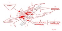 EMBLEM/STREIFEN (1) für Honda CBR 1000 RR FIREBLADE VICTORY RED 2009