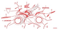 EMBLEM/STREIFEN (CBR300R/RA 4A,4AC,4CM,8A,8CM,9AC) für Honda CBR 300 R 2016