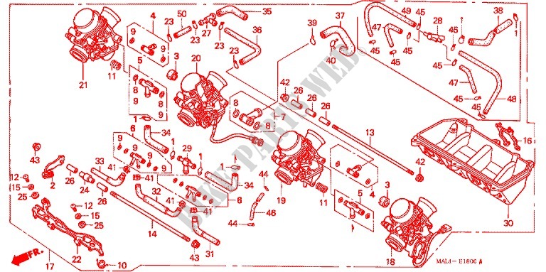 VERGASER (KOMPL.) für Honda CBR 600 F3 SUPER SPORT 1998