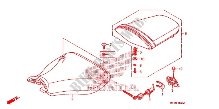 EINZELSITZ(2) für Honda CBR 600 RR ABS 2009