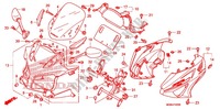 SITZ/WINDLAUF, HINTEN für Honda CBF 600 FAIRING ABS 2012