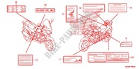 WARNETIKETT(1) für Honda CBF 600 FAIRING ABS 2012