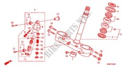 LENKSCHAFT/OBERE BRUECKE (CRF250R8/9) AMORTIS. DIRECTION für Honda CRF 250 R 2009
