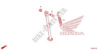 HAUPTSTAENDER/BREMSPEDAL für Honda CRF 80 2012