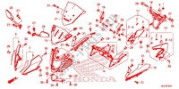 Frontverkleidung (2) für Honda CBR 650 F ABS ROUGE 2018