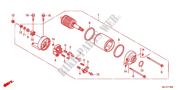 ANLASSER für Honda NC 750 S Dual Clutch Transmission, E pakage 2014