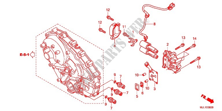 LINEARER MAGNET für Honda NC 750 S Dual Clutch Transmission, E pakage 2014