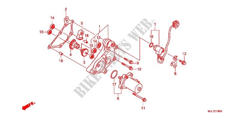REDUZIERGETRIEBE für Honda NC 750 S Dual Clutch Transmission, E pakage 2014