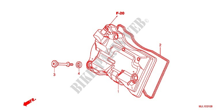 ZYLINDERKOPFDECKEL für Honda NC 750 S Dual Clutch Transmission, E pakage 2014