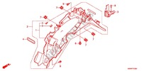 KOTFLÜGEL HINTEN (AFS110B/C/D/E/F/H) für Honda WAVE 110 Front brake disc, Electric start 2011