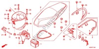 SATTEL (AFS110B/C/D/E/F/H) für Honda WAVE 110 Front brake disc, Electric start 2011
