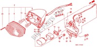HECKLEUCHTE(2) für Honda STEED 600 VLX Taylor bar handle with speed warning light 1993