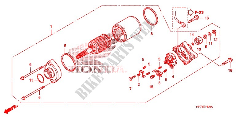 ANLASSER für Honda FOURTRAX 420 RANCHER 4X4 AT 2011