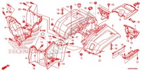 KOTFLUEGEL, HINTEN für Honda FOURTRAX 420 RANCHER 4X4 Manual Shift CAMO 2014