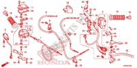 SCHALTER/KABEL/HEBELGRIFF(2) für Honda FOURTRAX 420 RANCHER 4X4 Manual Shift CAMO 2014